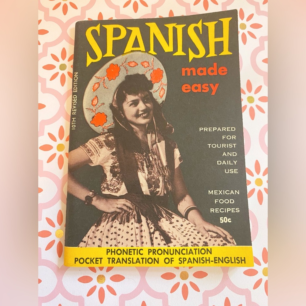 Spanish Made Easy Book 1952 Booklet Postcard